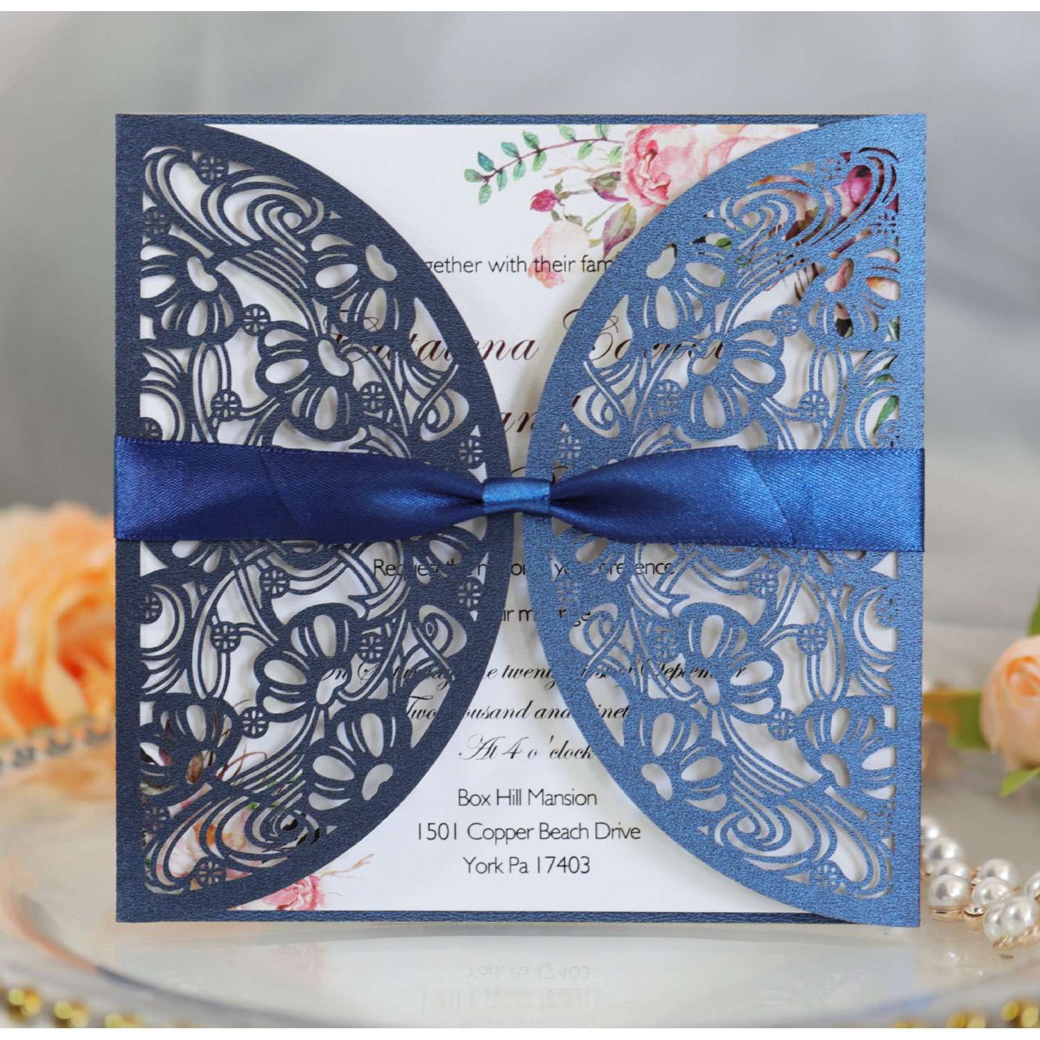 Marriage Invitation Card Laser Cut Paper Wedding Supplies Wholesale European Style